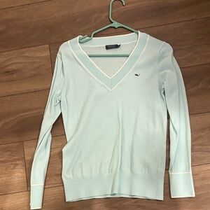 Vineyard Vines Sky Blue V-Neck Sweater